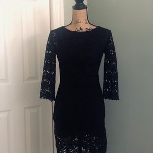 Chelsea & Violet Black Lace Dress